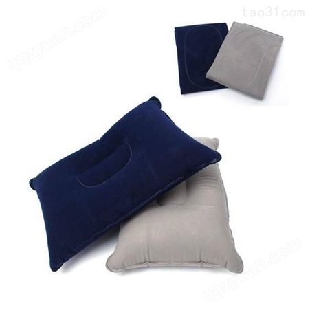充气靠枕按压式自动充气U型枕头旅行护颈椎脖枕 便携充气枕