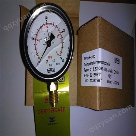 瑾锟供应WIKA压力测量仪表 机械式压力测量仪表