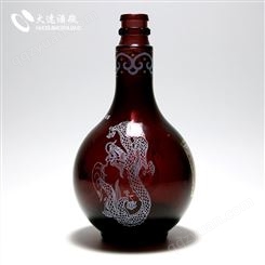 火速厂家定制生产有色玻璃瓶 有色酒瓶可按样生产