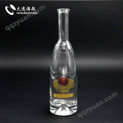 火速厂家生产白酒玻璃瓶小酒果酒瓶 现模晶白料定制款