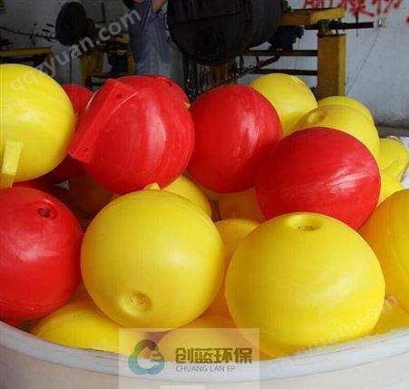 厂家供应直径300mmPE浮球 塑料浮球海上隔离浮球海滩围栏分界塑料浮球