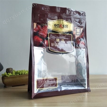 厂家定制新疆大枣包装袋  和田大枣包装袋 灰枣奶枣零食袋 红枣夹核桃袋子价格