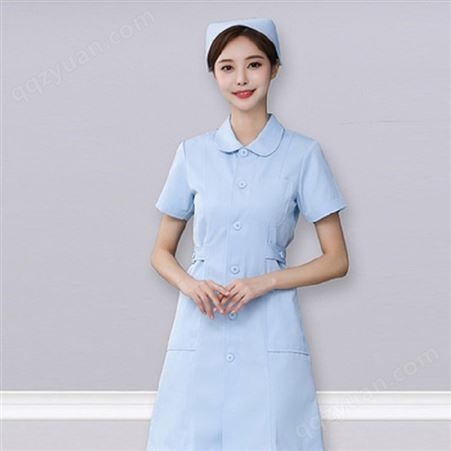护士服长短袖 夏季娃娃领护士工作服 修身显瘦 价格合理