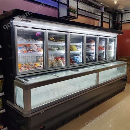 雪迎X66冷藏冷冻子母柜 商场便利店冰淇淋饮料展示保鲜柜 商用冷藏展示柜