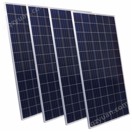 恒大厂家销售 350W多晶光伏板太阳能电池板家用系统发电板可充24V电池