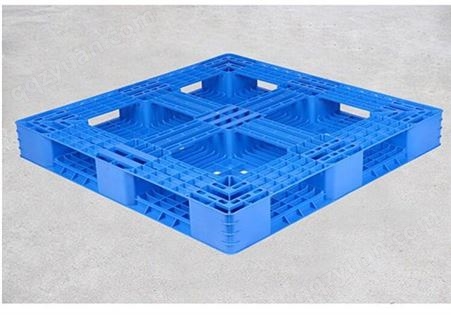 塑料托盘 林辉塑业1210川字加厚蓝色可上货架塑料卡板 生产现货