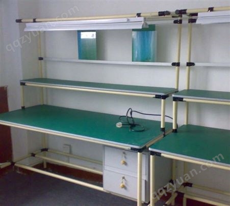 防静电工作台双层重型流水线操作台车间工厂实验台桌打包台