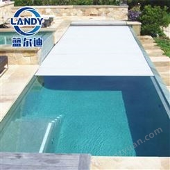 自动伸缩泳池盖 游泳池自动保温盖 不规则池可用 一键操作 安全防护 蓝尔迪