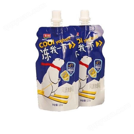 厂家定制牛奶豆奶自立袋果汁袋液体吸嘴包装袋果泥果酱辅食异形袋