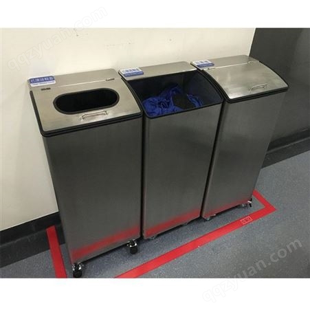 天津生产定制不锈钢垃圾桶 -可移动垃圾桶厂家GOFO