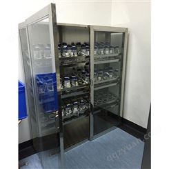 天津厂家生产定制不锈钢置物柜 -不锈钢文件柜 -门玻璃柜GOFO