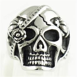 私人定制304不锈钢戒指 仿古流行嘻哈 钛钢戒子首饰加工生产