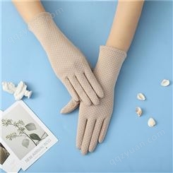 加工定制 防紫外线短款手套 棉质蕾丝手套 纯棉手套