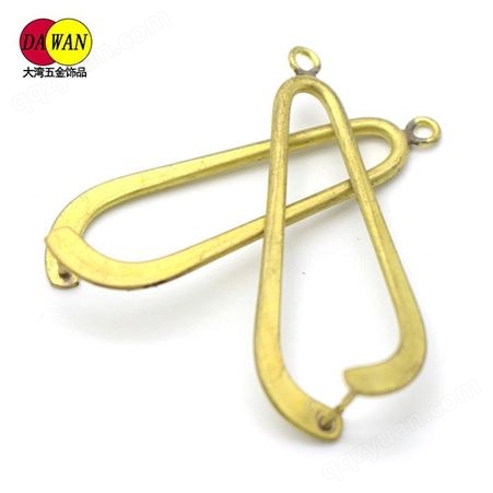 金色简单款耳环吊坠 双用方便简约 可装置其他配件