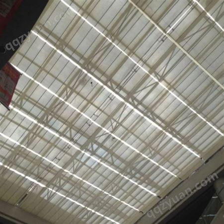 拉平式遮阳帘 天棚帘 铝合金结构大型商场 室内专用