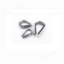 现货直销固定环心型钢丝绳三角圈不锈钢欧式套环