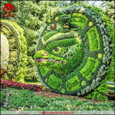 江西仿真绿雕定制真植物造型雕塑园林景区楼盘草坪美陈装饰绿雕花堆