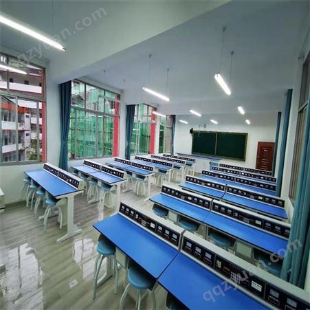 中学新型理化生实验室 实验桌仪器橱定制厂家 河北元鹏