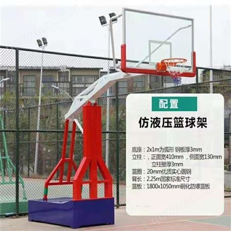 壁挂篮球架 休闲篮球架 体育馆液压篮球架河北元鹏