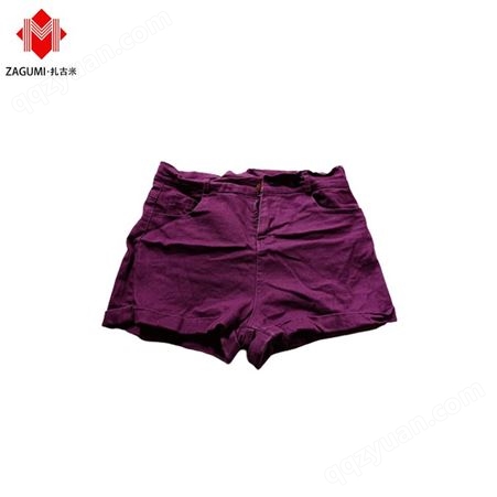 广州扎古米 二手短裤服装市场外贸出口 赞比亚 女款二手超短裤潮流爆款二手