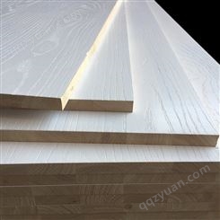 实木免漆板18mm 白色油漆UV橡胶木板 板材加工批发定制