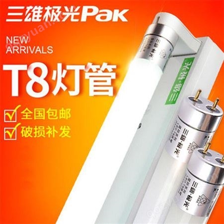 三雄极光老品牌led灯管节能支架全套日光灯管超亮1.2米 t8/t5光管一体化