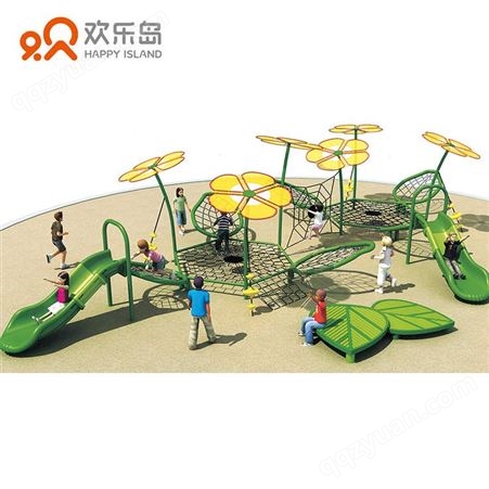 新款户外儿童游乐设备大型攀爬娱乐设备儿童爬网户外拓展组合设备