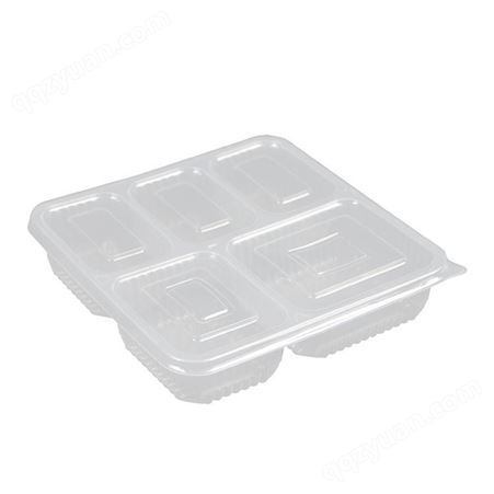 现货酒楼用餐饮外卖打包盒 1500ML学校五格餐盒 PP塑料餐盒 一次性餐盒批发