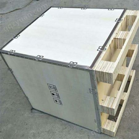 可拆卸钢带卡扣式包装箱-物流运输包装木箱