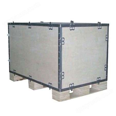 可拆卸钢带卡扣式包装箱-物流运输包装木箱