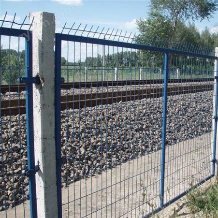 铁路高铁护栏网 防腐防老化抗晒 低碳钢丝双边框架防护栏