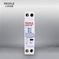 中国人民电器RDX6-40 1P+N过欠压保护小型断路器家用微型空气开关