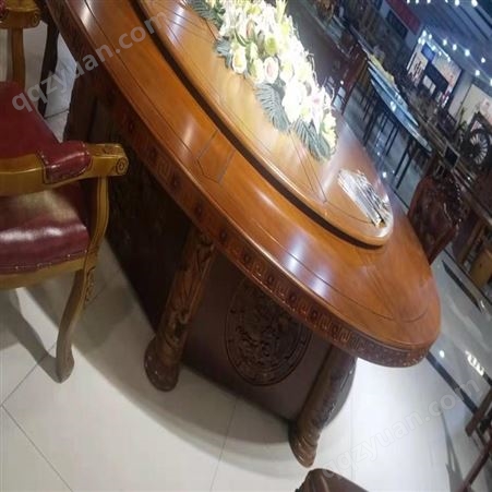 樊城万家牌实木大圆桌质量优良 电动餐桌批发价格
