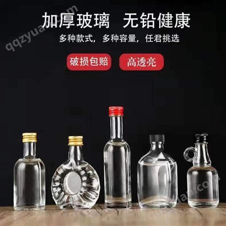 玻璃酒瓶 彩色烤花500ml白酒瓶 玻璃酒瓶定做 养生酒瓶 玻璃瓶厂家
