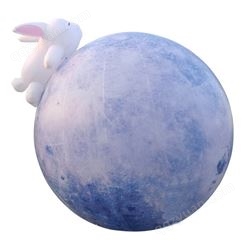 非凡气模大型活动定制月球模型 玉兔加灯光免费设计