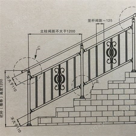 新型楼梯扶手 组装式楼梯扶手 尚玖丝网报价