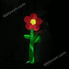 定制充气发光莲花气模艺术装置景观灯光节创意美陈装饰花朵