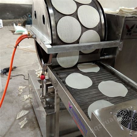 新型电磁加热大型春饼机 高产量大型春饼机 仿手工商用版春饼机 山东名诺机械直供
