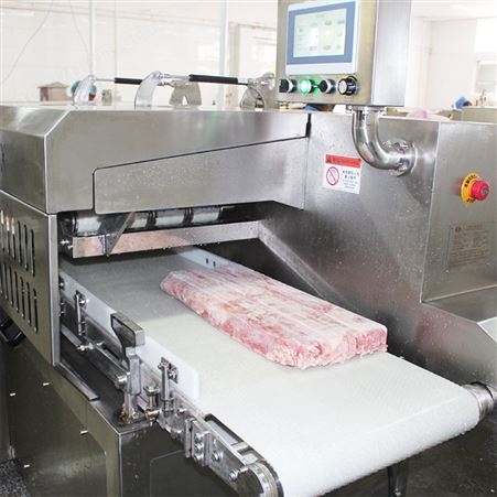 和盈冻五花肉切片 冻肉切片机   冻肉切段 冻肉制品切块设备 商用工厂用