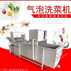 九盈机械供应涡流洗菜机 全自动喷淋式清洗机 旋流式洗菜流水线