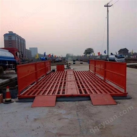 安徽省工地车辆120吨洗车平台 红外线感应洗轮机