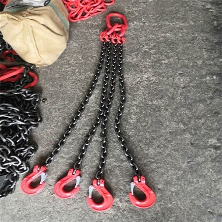 神州供应SW133工业起重链条 T8级吊装吊链 矿用铁链 起重吊索具 双环起重吊链