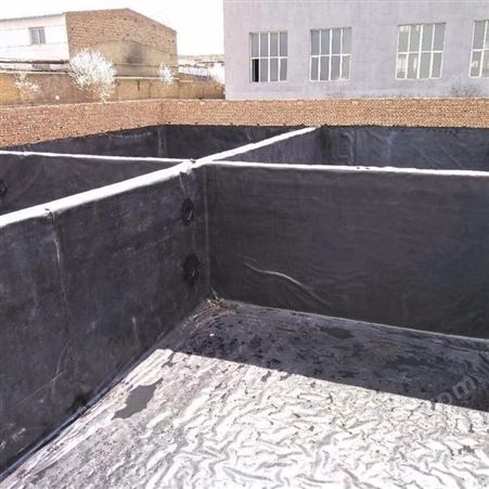 黑色塑料HDPE土工膜 全新料土工膜 藕池鱼塘养殖加厚防渗膜