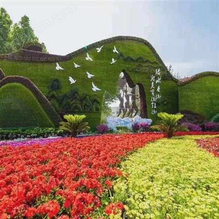 上海仿真五色草绿雕 绿化造型厂家