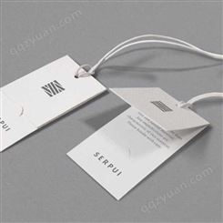 异型服装吊牌 女装白卡纸覆膜印刷 标签定制logo 向尚