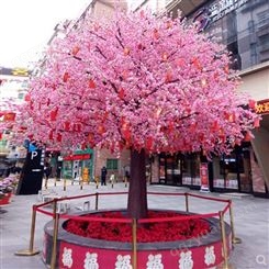 仿真樱花树许愿树桃花树酒店商场室内装饰新年春节假花许愿树假树