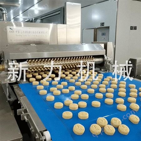 新力中式糕点隧道炉中式糕点自动生产线零脂肪饼干生产线