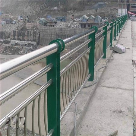 喷塑桥梁护栏-建昊-不锈钢复合管河道栏杆-厂