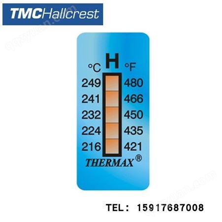 英国TMC THERMAX温度美五格77-99度 171-210度F热敏试纸