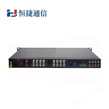 恒捷通信 高清视频光端机 延长器 HJ-GAN-3GSDI04  2路双向3G-SDI+1路双向音频  非压缩 无延时